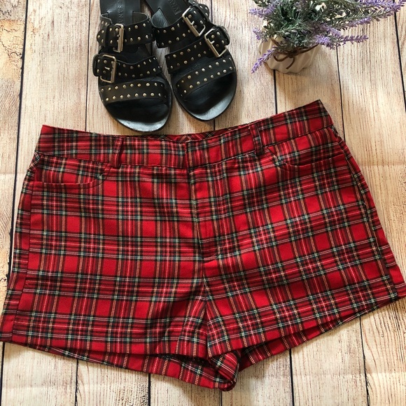 forever 21 plaid shorts